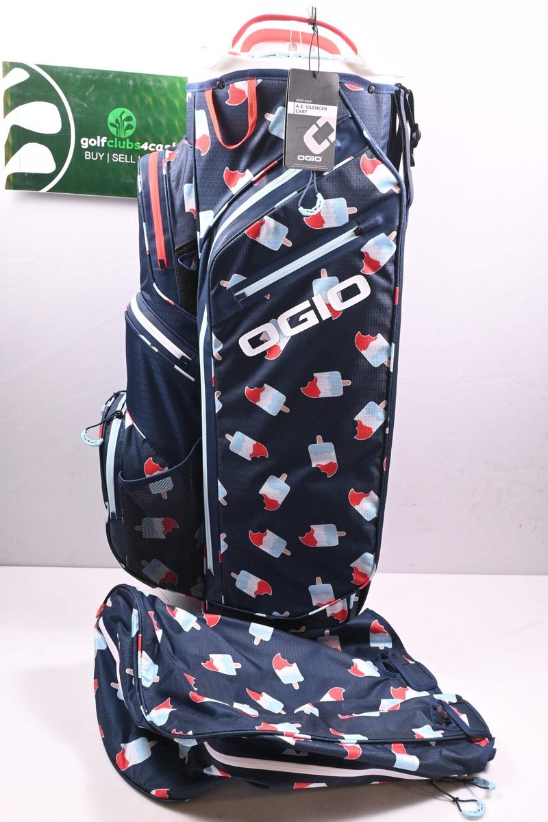 Ogio All Elements Silencer Cart Bag 14-Way Divider Blue, Red