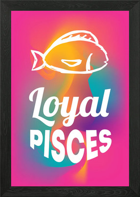 Loyal Pisces 17 Framed Wall Art Poster Canvas Print Picture