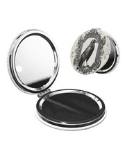 Double-Sided Pocket Compact Mini Makeup Mirrors 1x, 2X Magnifying Mirror
