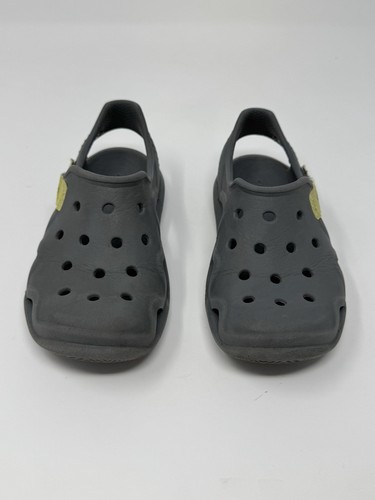 CROCS Unisex Kids SWIFTWATER WAVE Gray Closed Toe Sandals Shoes Youth C11 - Picture 3 of 15