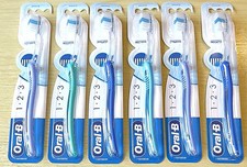 ORAL-B 1.2.3 INDICATOR TOOTHBUSH MEDIUM 35 NEW & SEALED FROM ONLY �1.60 EACH !