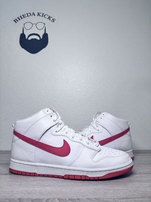 Size 14 - Nike Dunk High Retro White Picante Red DV0828-100 Men's Preowned