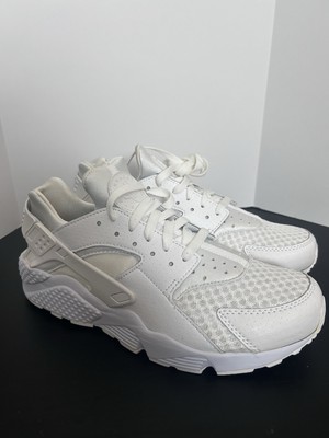Nike Air Huarache Shoes Mens Size Triple White Athletic