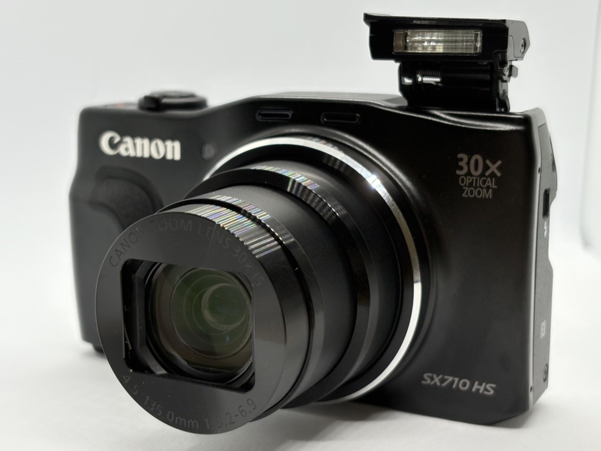 ★未使用　SX710HS　美品　ケース付き Top MINT Box/Case] Canon PowerShot SX710 HS Black Digital