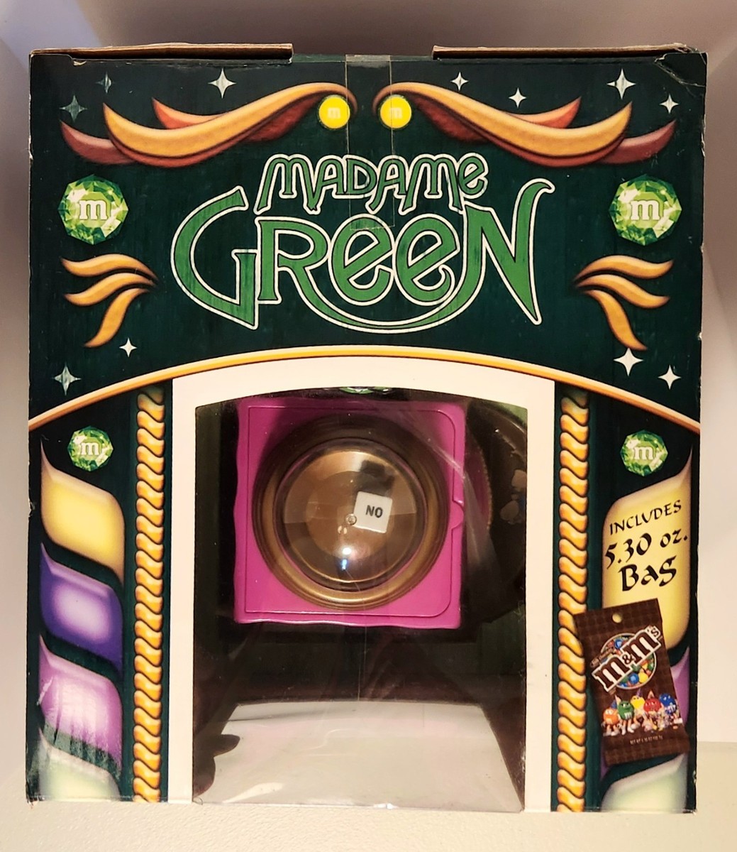 新品m&m's Fun Fortunes Madame Greenディスペンサー M&M's Madame Green Character Fun Fortunes Candy Dispenser
