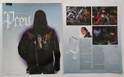 Prey Video Game 8-Page Magazine Article Print Ad 2005 Human Head Studios