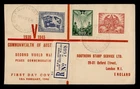 DR WHO 1946 AUSTRALIA FDC PEACE REGISTERED R78632