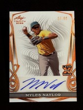 2023 Leaf Trinity ROOKIE AUTO Myles Naylor 34/99
