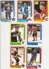 1986-87 OPC HOCKEY LOT 7 VAIVE MALARCHUK WILSON