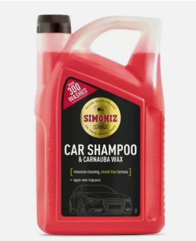 Simoniz Car Wash Shampoo & Carnauba Wax Shine Protect Over 300 Washes 5 Litre