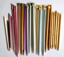 Lot 25 Vintage Kntting Needles - Assorted Brands Types Wood Aluminum Boye Bates