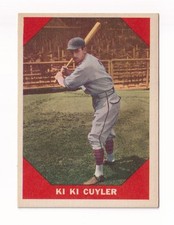 1960 Fleer Baseball Greats #75 Kiki Cuyler