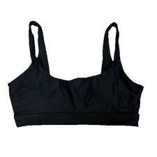 Aerie Scoop Back Large Bikini Top Black Swimsuit Bra Bathing Swim American Eagle