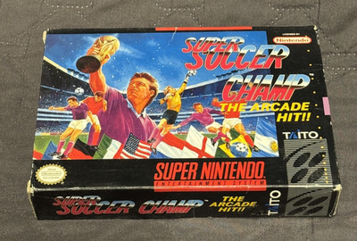 Super Soccer Champ The Arcade Hit *  Snes Box Only * Super Nintendo Original box