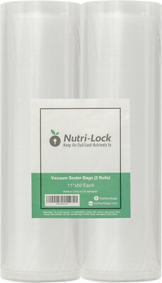4 x Rollen Nutri-Lock Vacuum Beutelrollen je  28 cm x 6 Meter