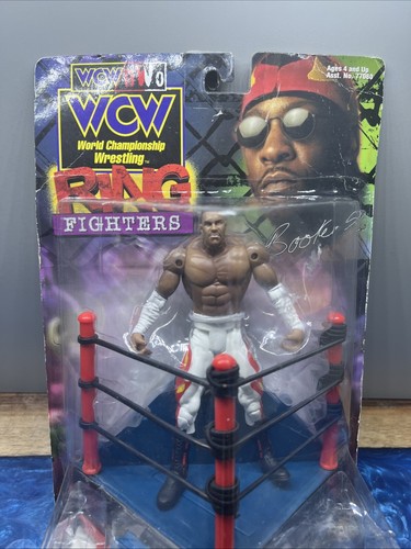 Figura de acción WCW Ring Fighters Booker T ToyBiz 1999 WWE - Imagen 2 de 5