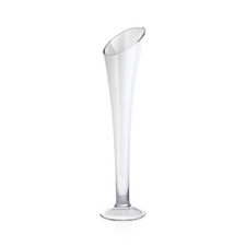 IVV VASO D'ARREDO H80 CM IN VETRO DECORO OTTICO - KALOS 
