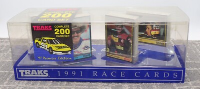 1991 TRAKS Race Cards NASCAR Complete Set 200 Cards New Sealed Premier Edition