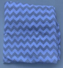Pottery Barn Kids Crib Sheet Organic Cotton Tan White Zig Zag Chevron Print