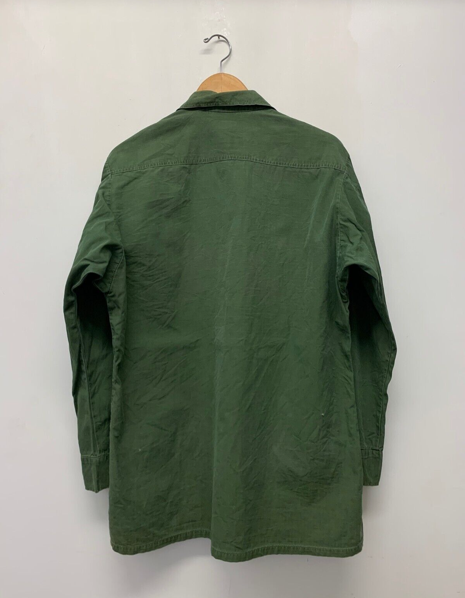Jungle Fatigue Shirt, Size Medium / Long, US Army, Dated