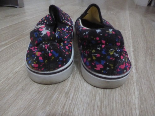 Baskets slippers toile noires tâches colorées Moa - pointure 40 - Foto 4 di 8