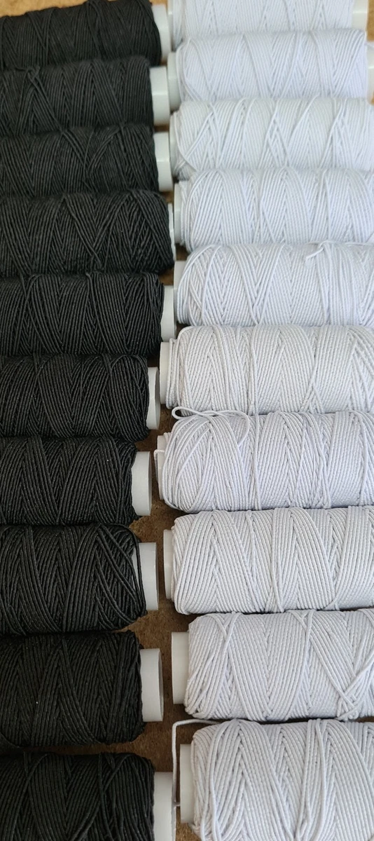 YYCRAFT 3/8" Glitter Stretch Elastic - 20 Yards, 10 Colors For Bow Making, Hair Ties & Crafts