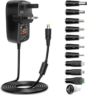 30W Universal Netzteil AC zu DC Wand Haupt Ladegerät, Multi Voltage 3V 4,5V 5V