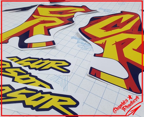 Honda CR250 CR 250 Replica Stickers Decals 1995 Model Style Left Right Graphics - Picture 4 of 4