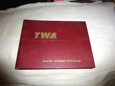 VINTAGE TWA TRAVEL AWARD PROGRAM INCENTIVE PROGRAMS  POINT SYSTEM MAP 1950's