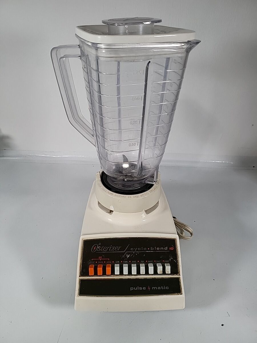 Vtg Osterizer Cycle Blend 10 Pulse Matic Blender Plastic Vtg Osterizer Cycle Blend 10 Pulse Matic Blender Plastic
