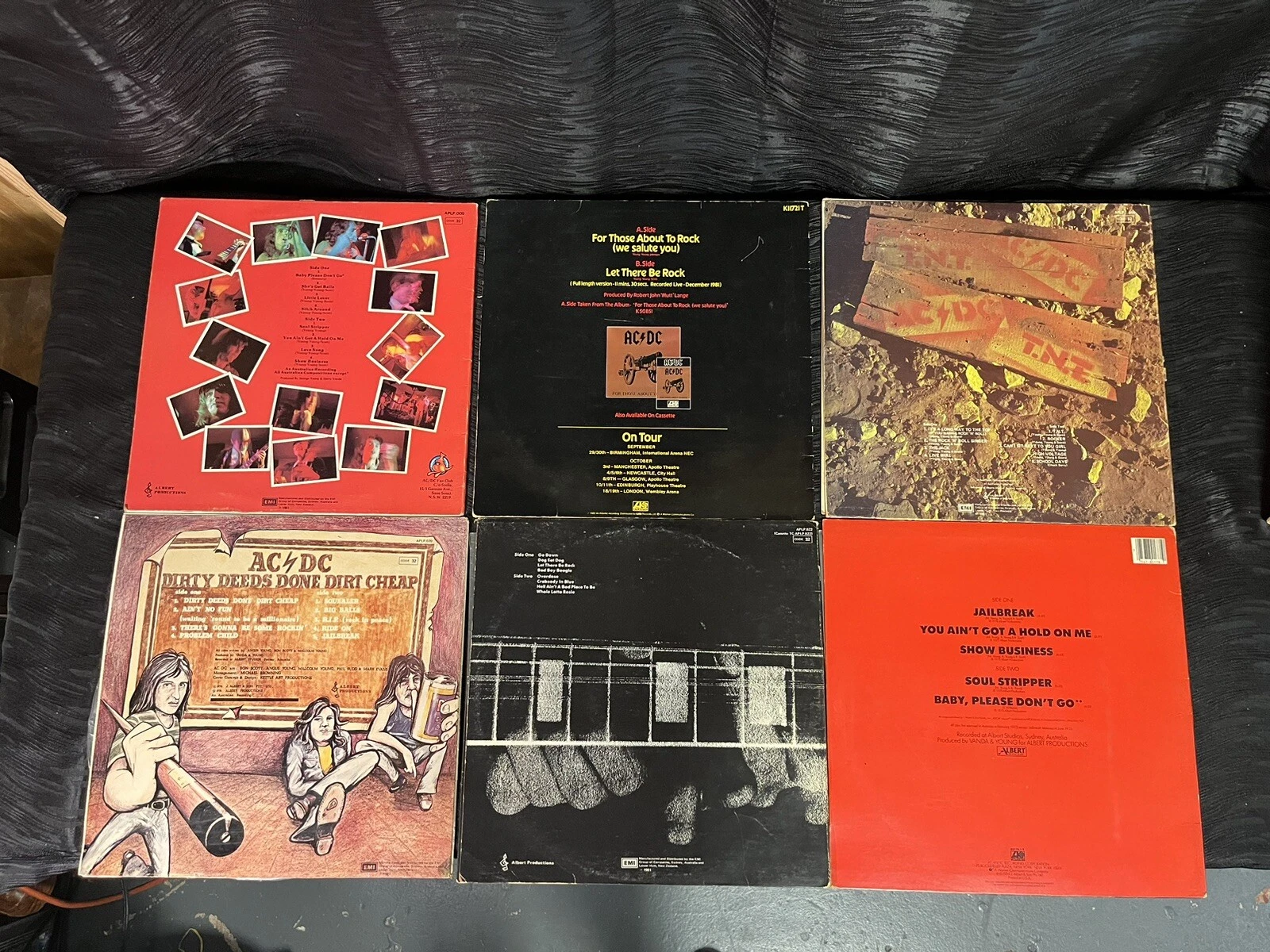 AC/DC ビニールレコードロット ダーティード レットゼアビー ロック 高電圧 TNT 脱獄 - 画像2/24