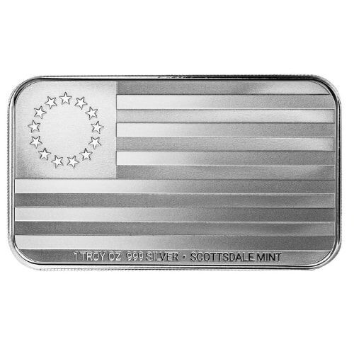 純銀バー 1オンス マウントトランプモア 1oz Mount Trumpmore MOUNT TRUMPMORE - President Donald Trump - 1 oz .999 Fine