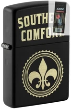 Zippo 49834 Southern Comfort Logo Black Matte Lighter + FLINT PACK