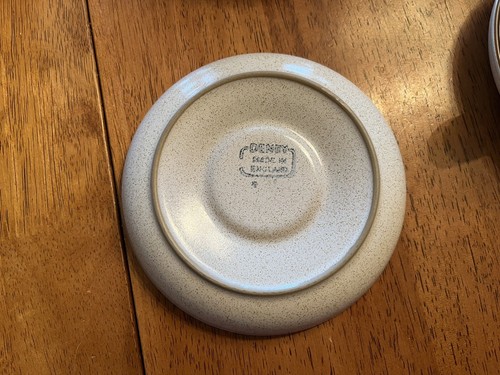 DE COLECCIÓN AÑOS 70 DENBY POTTERS RUEDA OXIDADOS Y PLATILLOS Juego de 4 gres Inglaterra - Imagen 4 de 11