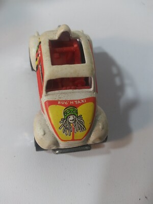 Hot Wheels 1983 Bugn Taxi VW Baja Beetle White Mattel Car India