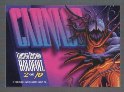 Endless made ビーニー　紫　carnage CARNAGE 1994 Marvel Masterpieces HOLOFOIL Limited Edition INSERT