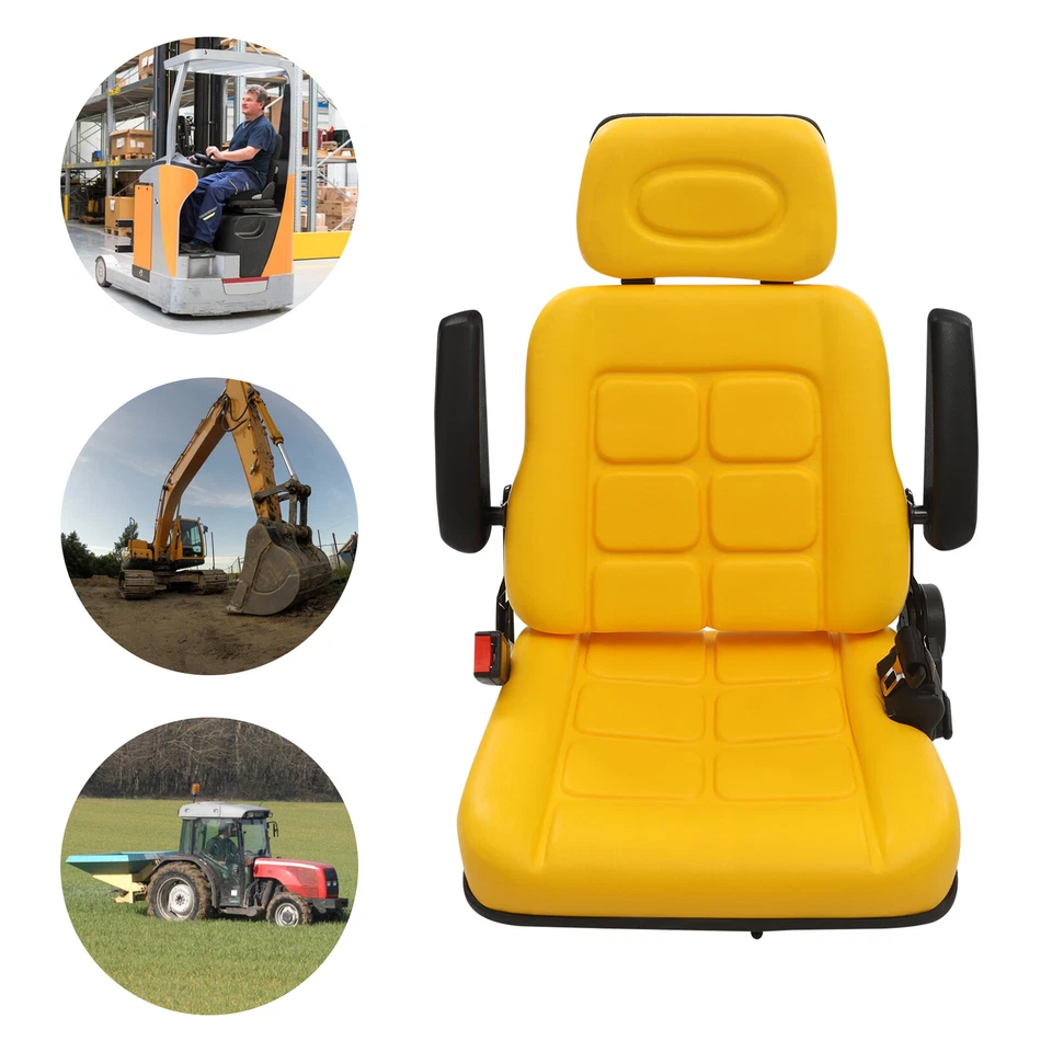 Asiento de tractor universal de 100 kg/220 lb altura asiento de tractor asiento de tractor ajustable Foto 2 de 4