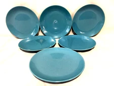 Ikea Turquoise 15199-1 Set Of 6 Salad Plates 8 1/4"