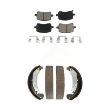 Front Rear Ceramic Brake Pads Drum Shoes Kit For Chevrolet Cobalt Saturn Ion HHR