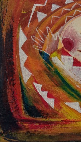 HUMPTY DUMPTY Original Small Stylized Acrylic Art Based on Nursery Rhyme! - Picture 5 of 5