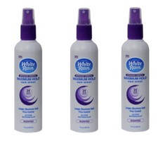 Lot of 3 White Rain Hair Spray Non-Aerosol Maximum Hold Scented 7 oz Each NEW