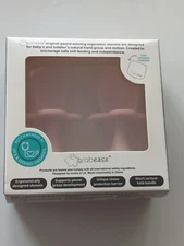 Grabease Baby & Toddler Self Feeding Utensils Spoon & Fork Set Pink NEW