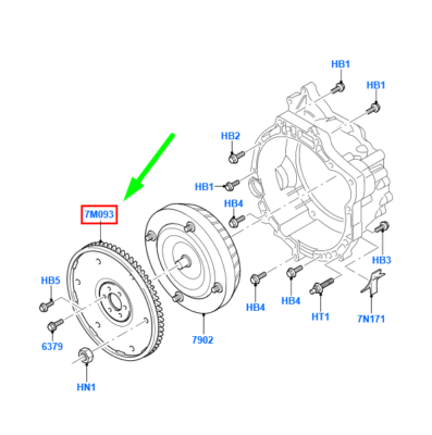 FORD FOCUS MK2 Kupplungsantriebsplatte 1307937 XS4P-7M093-CG NEUES