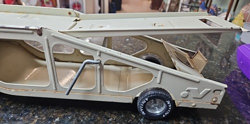 Vtg Nylint Pressed Steel GMC Astro 95 Car Hauler Transporter Semi Truck 1/16 CR2 - Picture 11 of 14