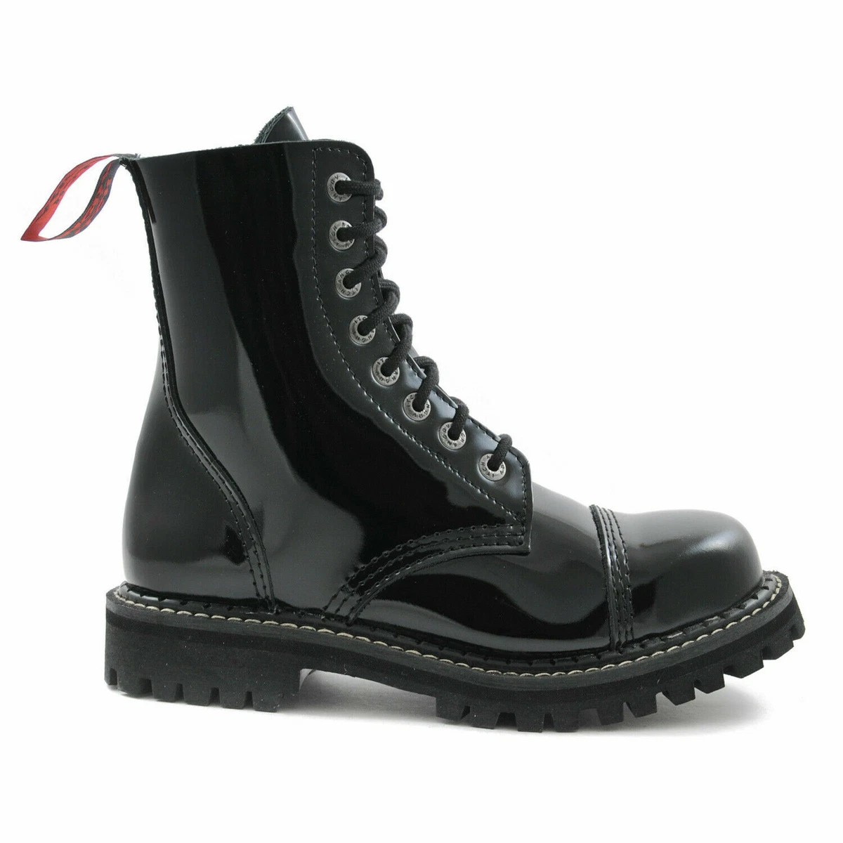 Dubbelzinnigheid Mantel Bewijs Angry Itch Boots 8 Hole Combat Boots Black Patent Leather Ranger Steel Toe Punk | eBay Dubbelzinnigheid Mantel Bewijs Angry Itch Boots 8 Hole Combat Boots Black Patent Leather Ranger Steel Toe Punk | eBay