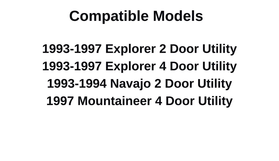 Fits 93-97 Ford Explorer 93-94 Mazda Navajo Back Tailgate Window Glass Heated Foto 3 de 4