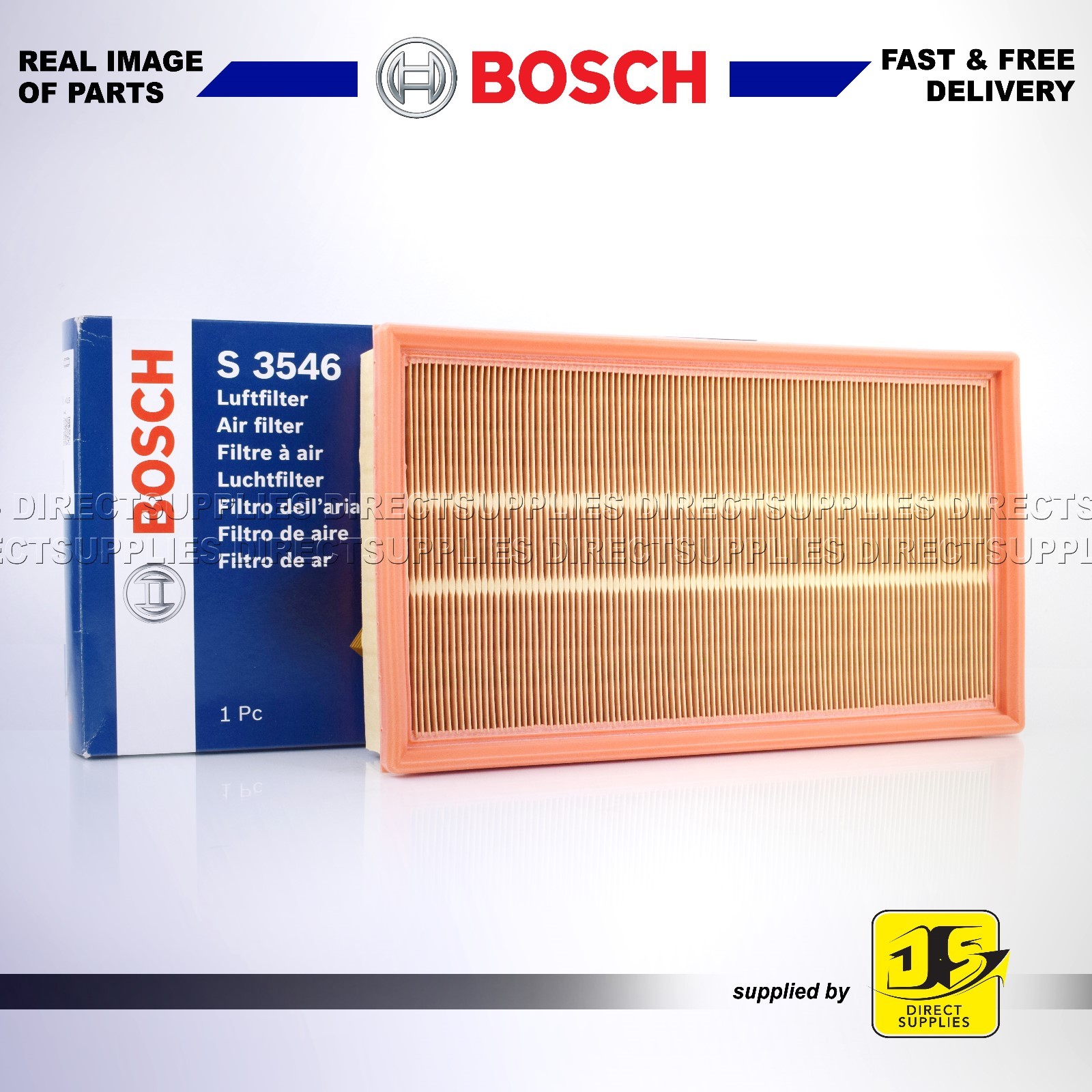 Air Filter fits JAGUAR XJ X308 4.0 97 to 03 Bosch NJA3558AA 3W839601AA Quality - Image 8