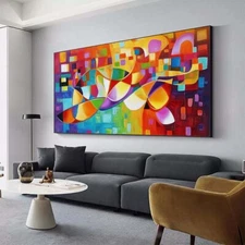 Hand Painted Oil Painting On Canvas Abstract Wall Art Modern Home Decor X278