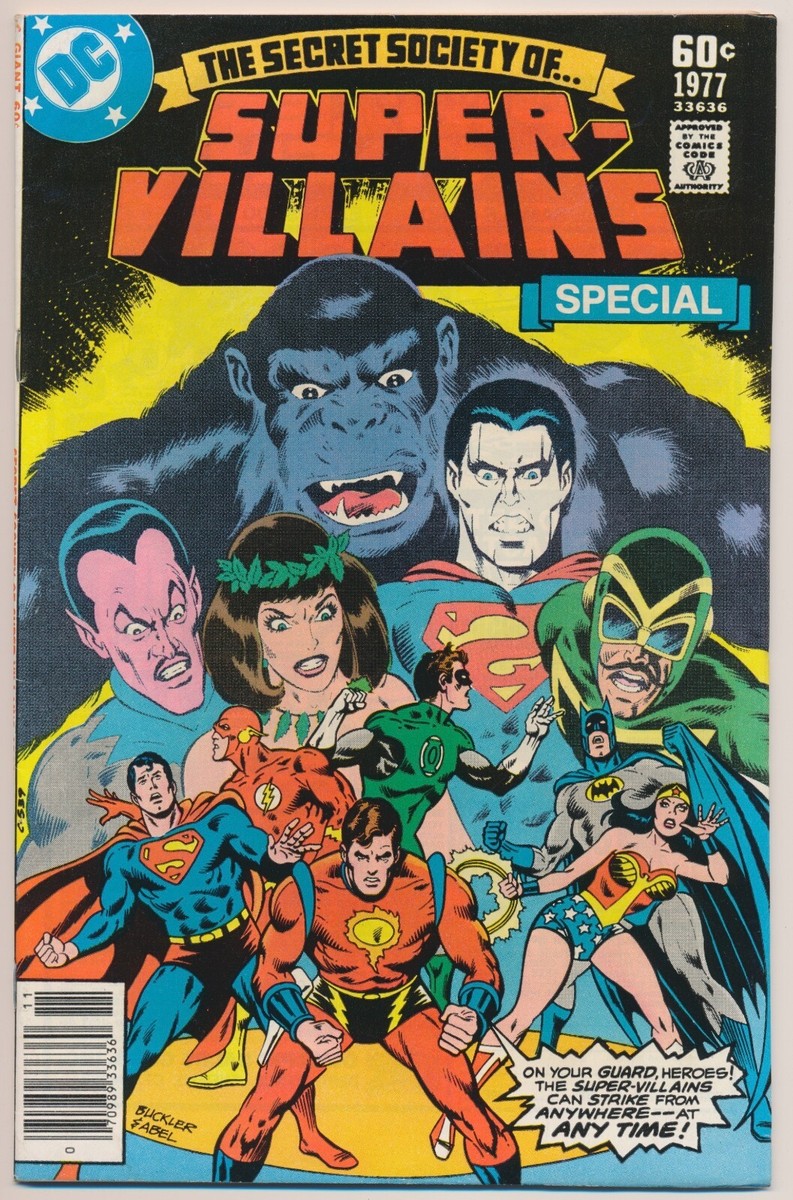 英語版　THE SECRET SOCIETY OF SUPER-VILLAINS The Secret Society of Super-Villains Special 1977 Comic Book