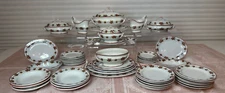 c1872 Ridgway Sparks Ridgway 47-Pc Childs Toy Dinner Set Miniature Staffordshire